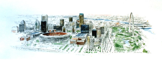 St. Louis art pen & ink